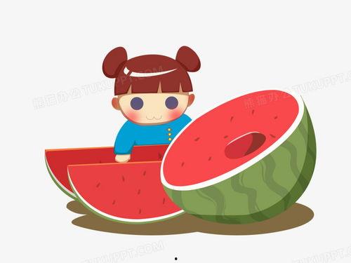 吃瓜吃的很甜 卡通,卡通里的甜蜜时光